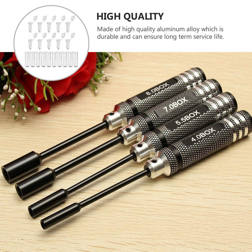 Rc Helicopter Tool Kit - ชุดเครื่องมือไขควงหัวหกเหลี่ยม 4 ชิ้น ขนาด 4.0 5.5