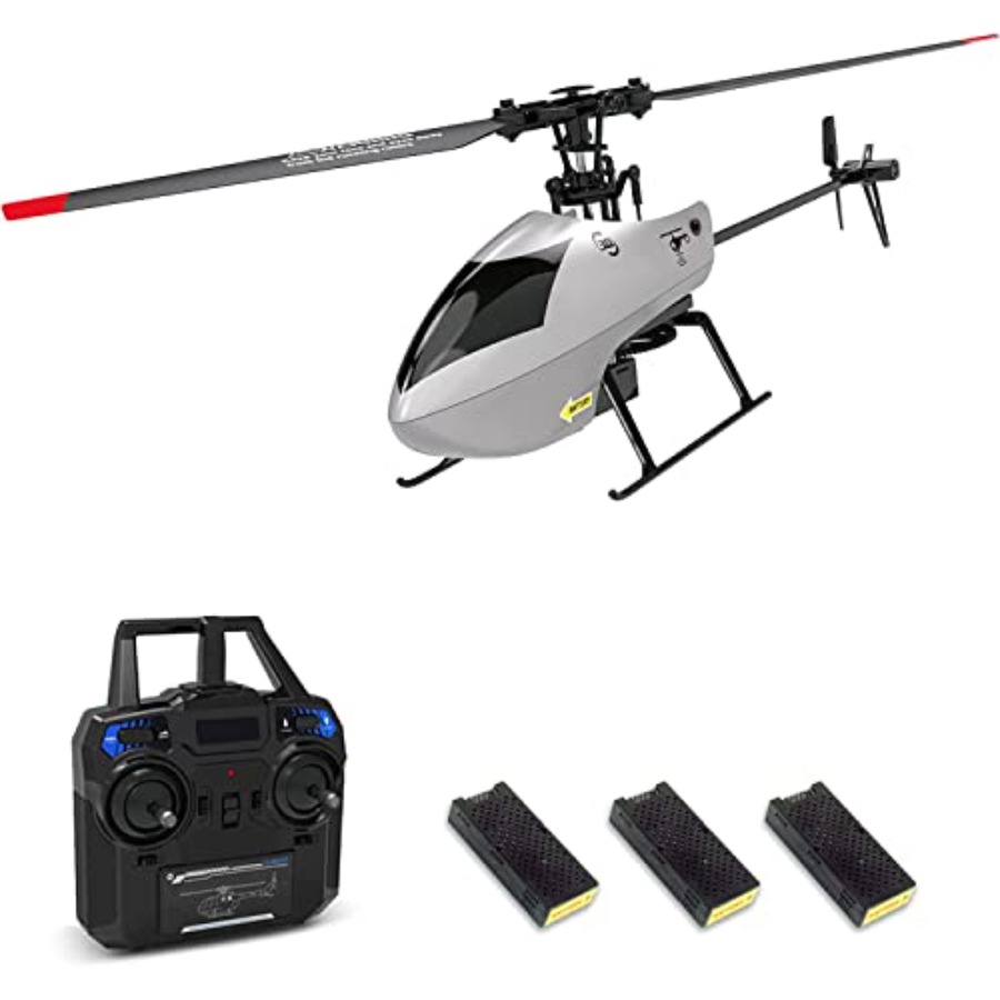 Rc Helicopter Gyro - เฮลิคอปเตอร์บังคับวิทยุ C129 V2 สำหรับใช้งานในร่ม/กลางแจ้ง ตัวเครื่องทำจากพลาสติก ABS