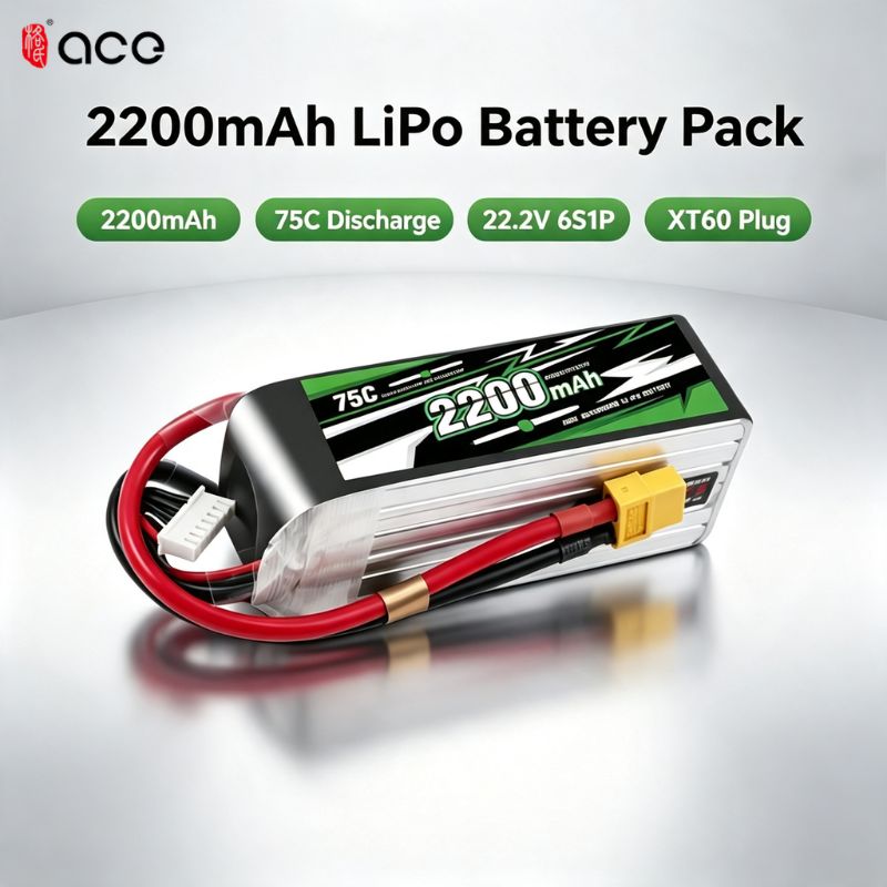 Rc Helicopter Parts - แบตเตอรี่ Lipo รุ่นใหม่ Gens ACE 22.2V