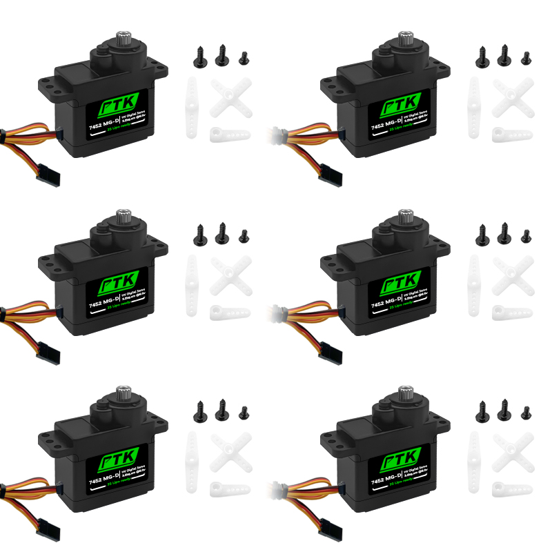 Rc Helicopter Parts - PTK 7452 MG-D 9g เซอร์โวดิจิตอลเกียร์โลหะสำหรับ EPP