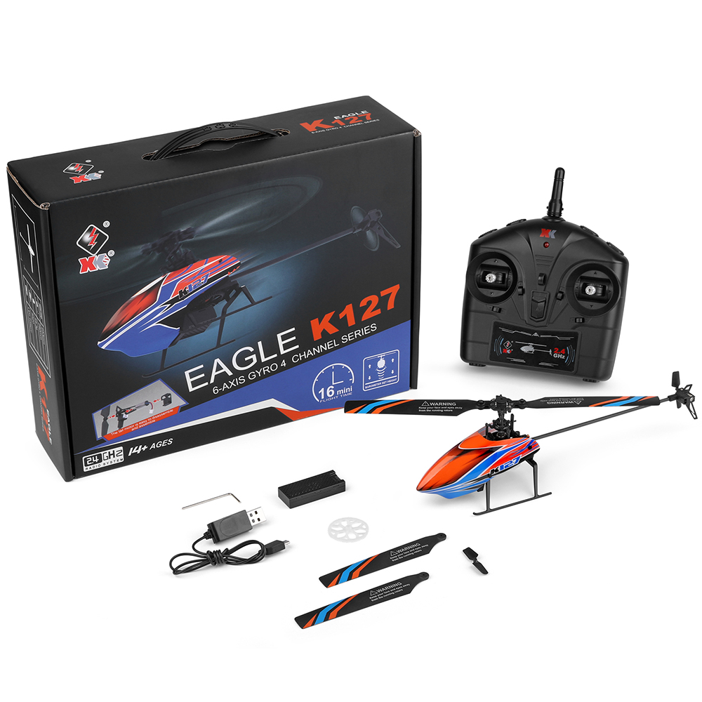 WLtoys XK K127 2.4G 4CH 6-Aixs - Rc Helicopter Blade บทวิจารณ์และราคา