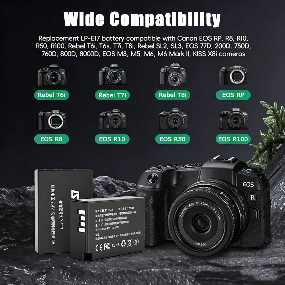 แบตเตอรี่ LP-E17 สำหรับกล้อง C - Canon Camera Eos R50 บทวิจารณ์และราคา